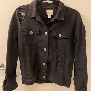 Distressed Denim Jacket